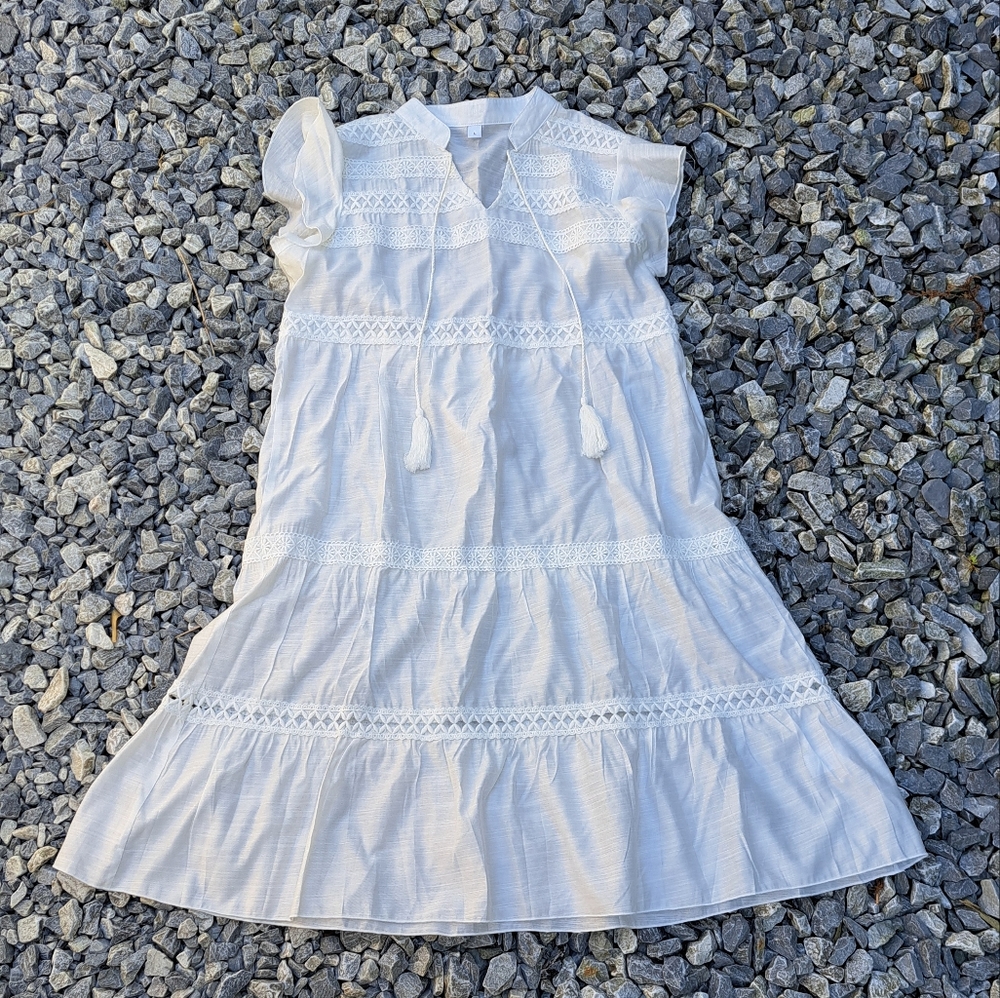 White cotton dress